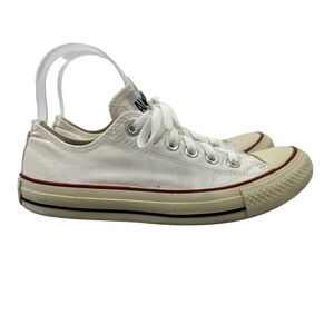 Converse Womens 7.5 White Sneakers All Star Chuck Taylor Canvas Low Skate Shoe